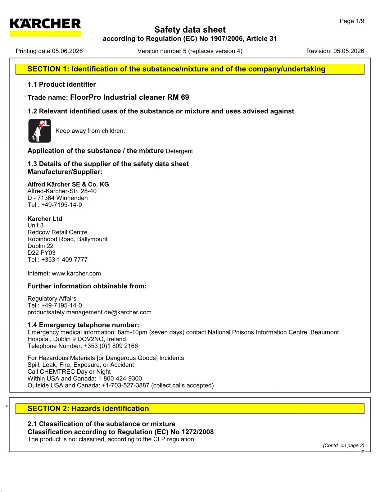 Safety data sheet