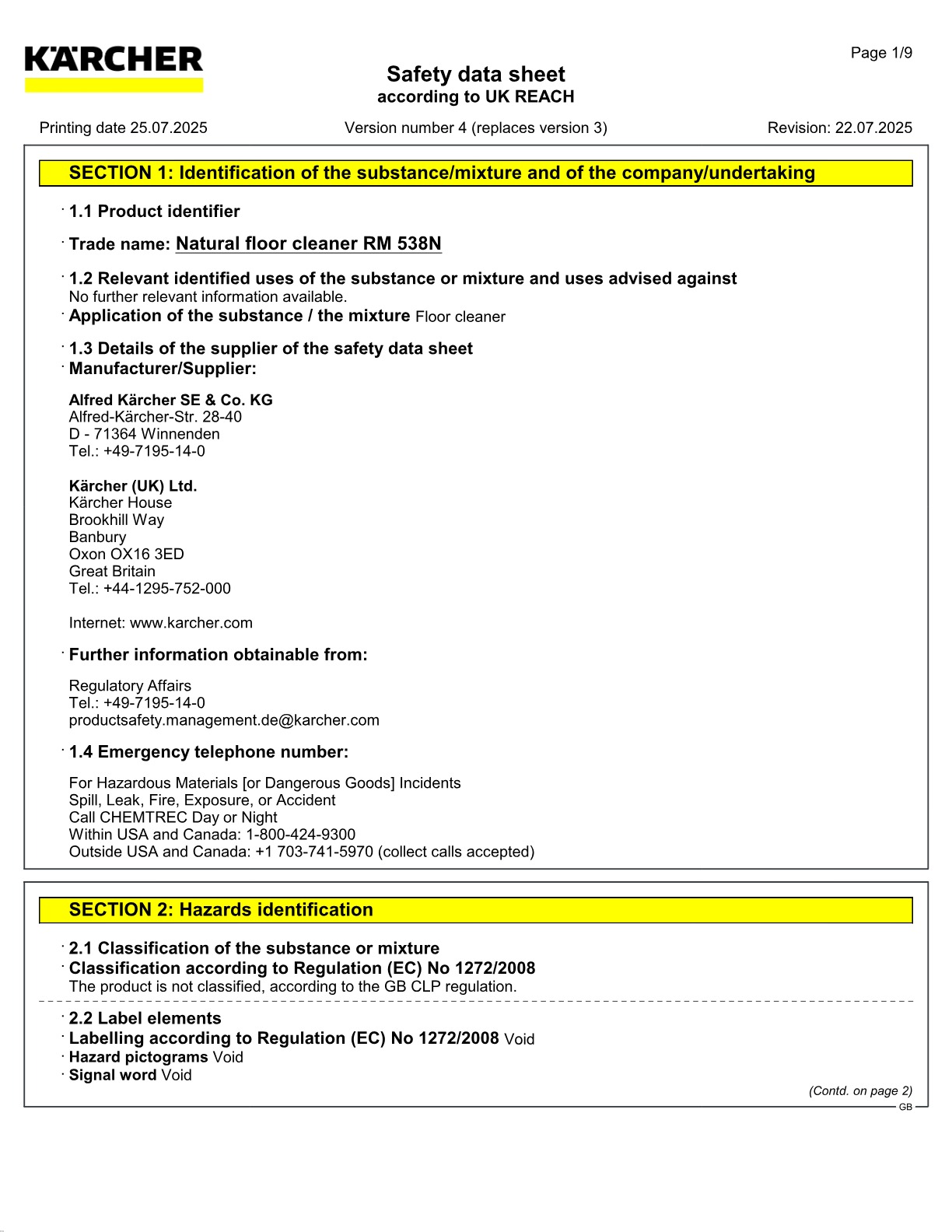Safety data sheet