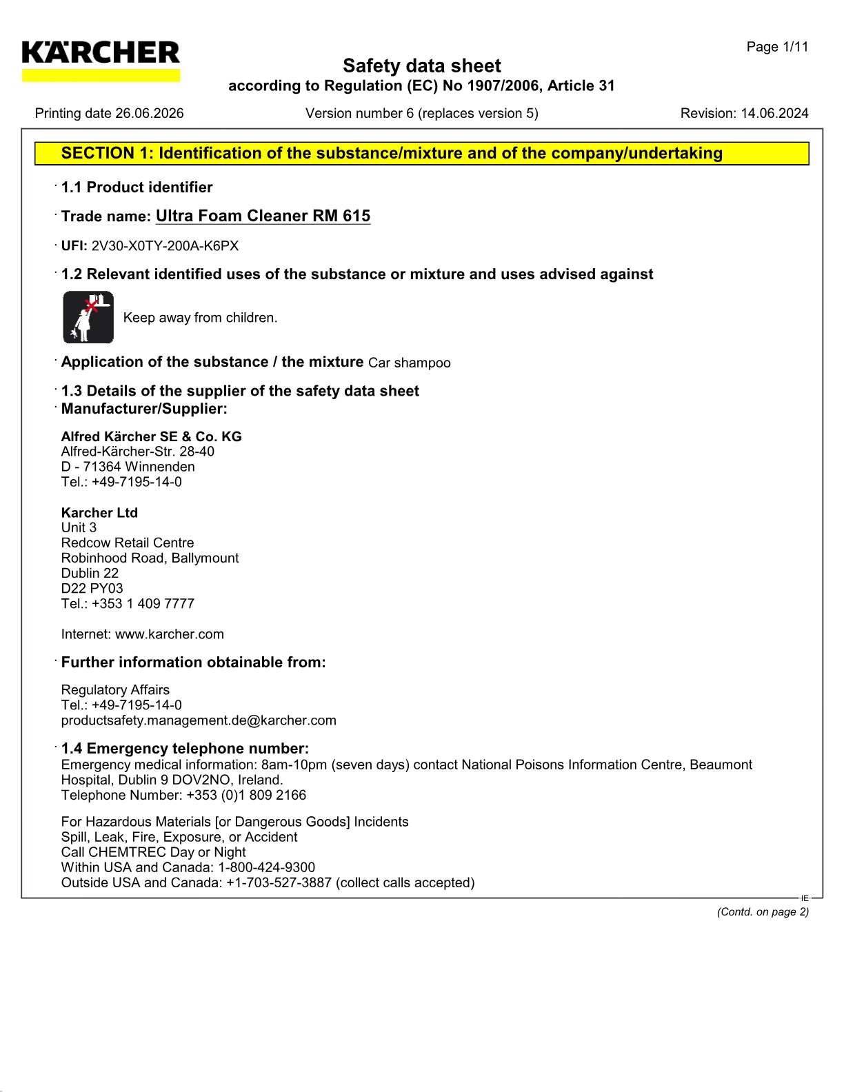 Safety data sheet