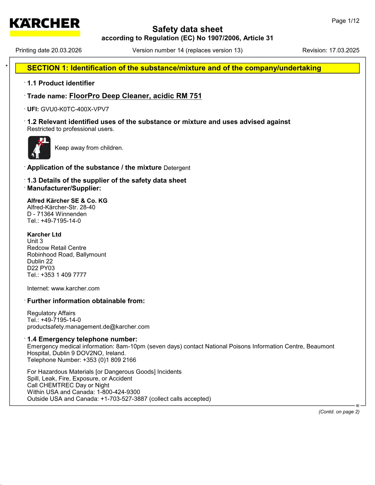 Safety data sheet