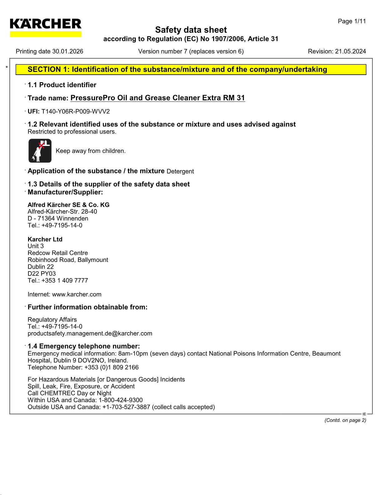Safety data sheet