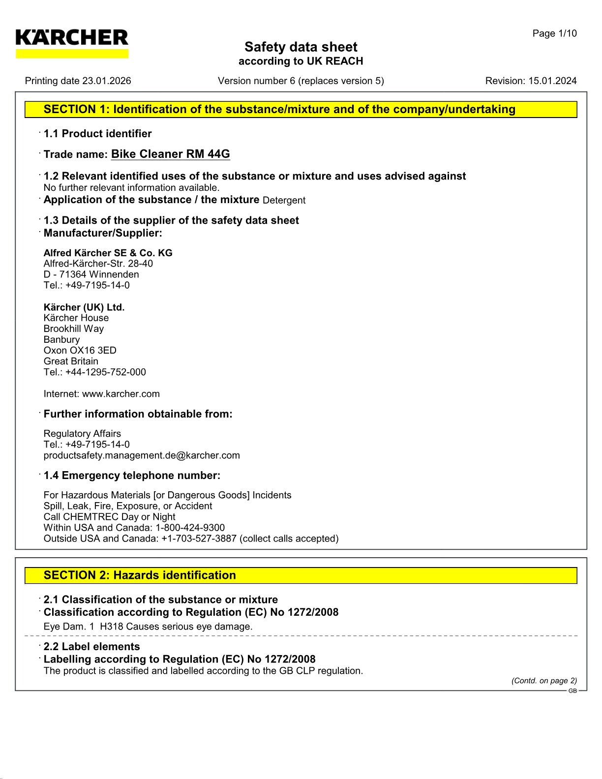Safety data sheet