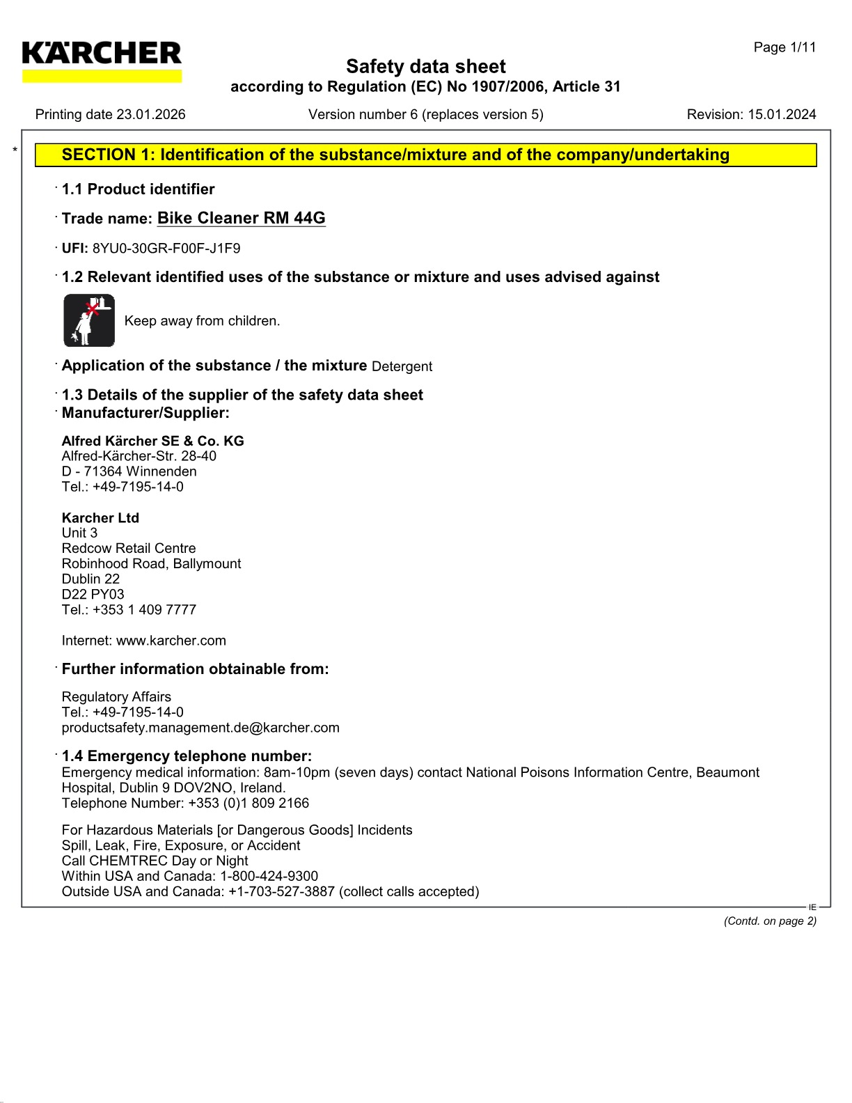 Safety data sheet