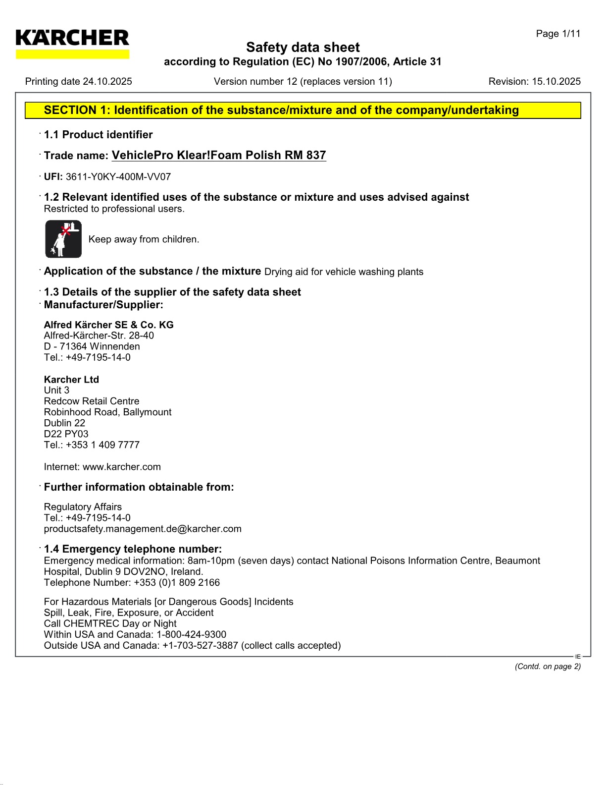 Safety data sheet
