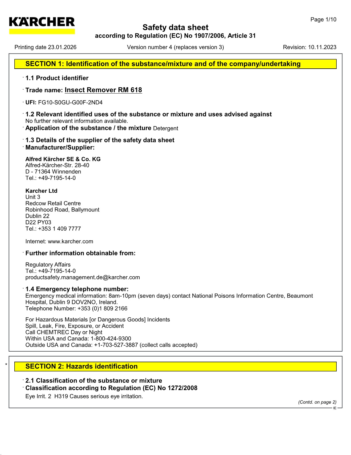 Safety data sheet