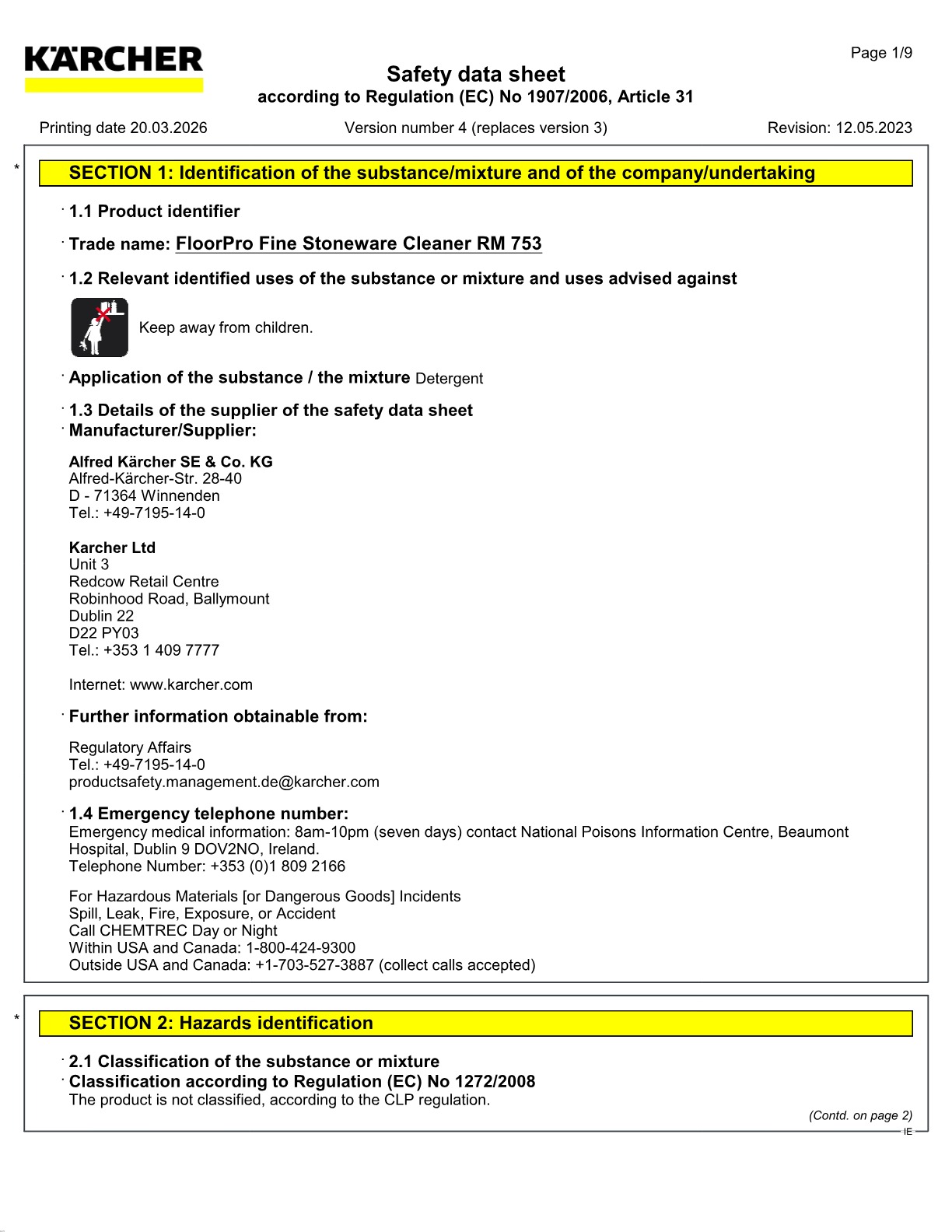 Safety data sheet