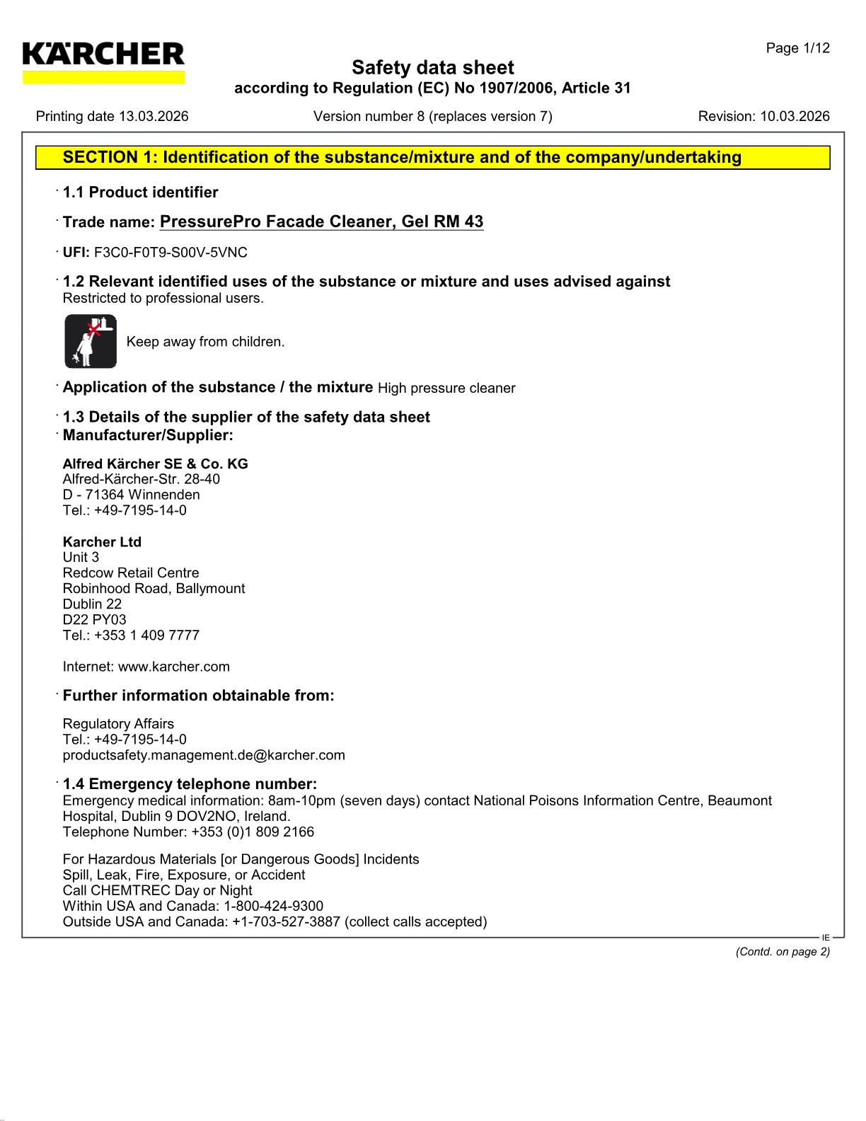 Safety data sheet