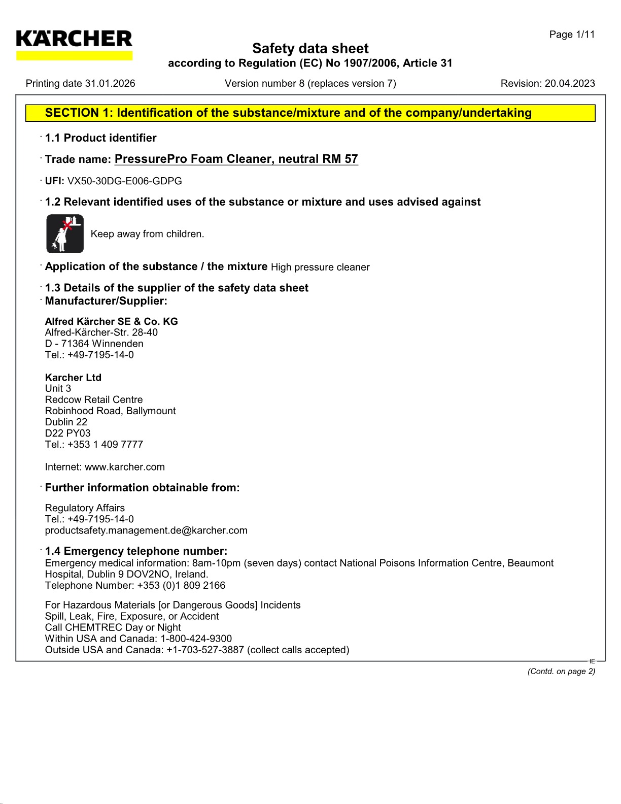 Safety data sheet