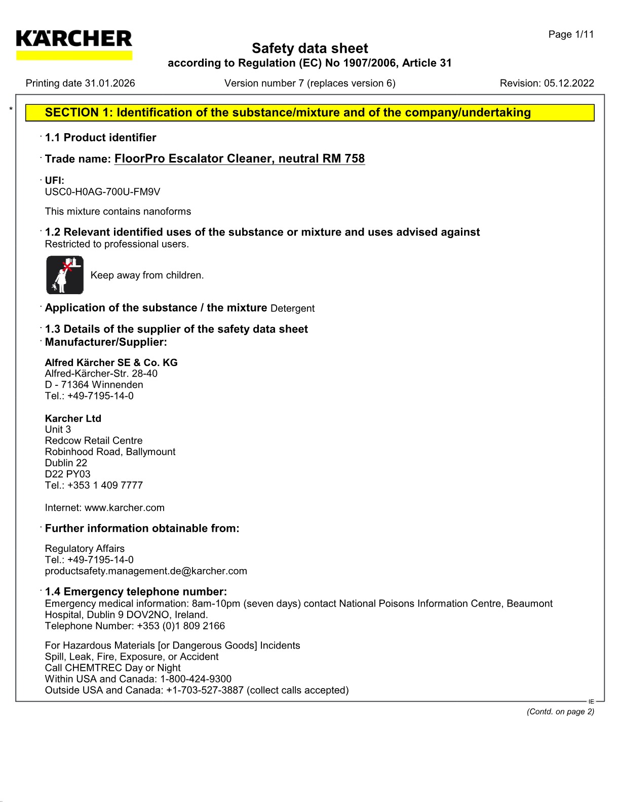 Safety data sheet