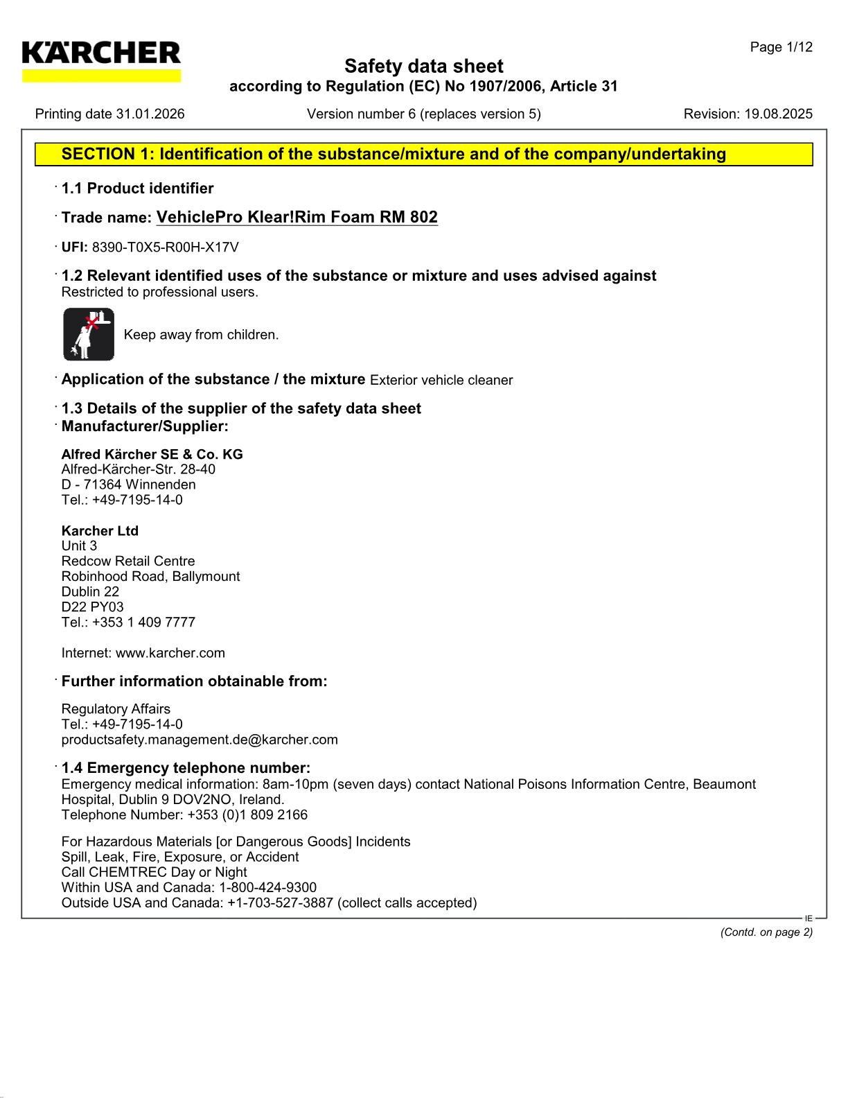 Safety data sheet