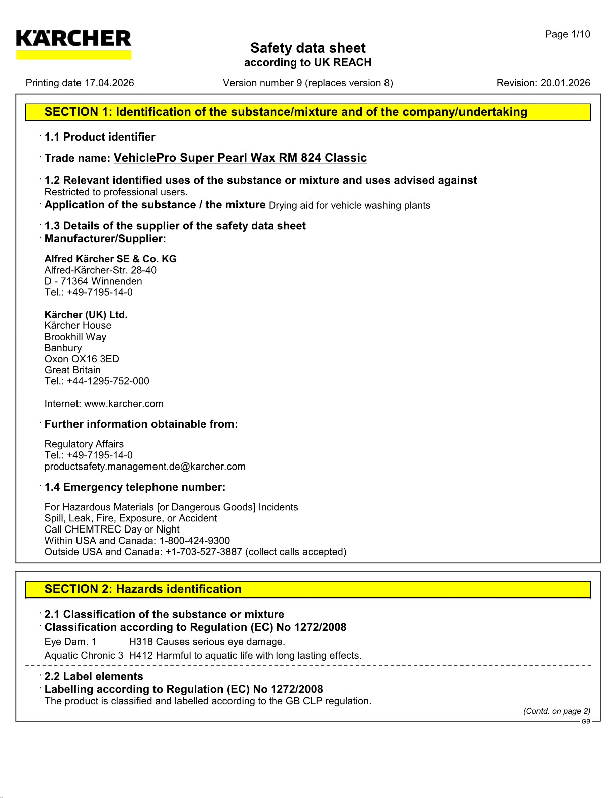 Safety data sheet